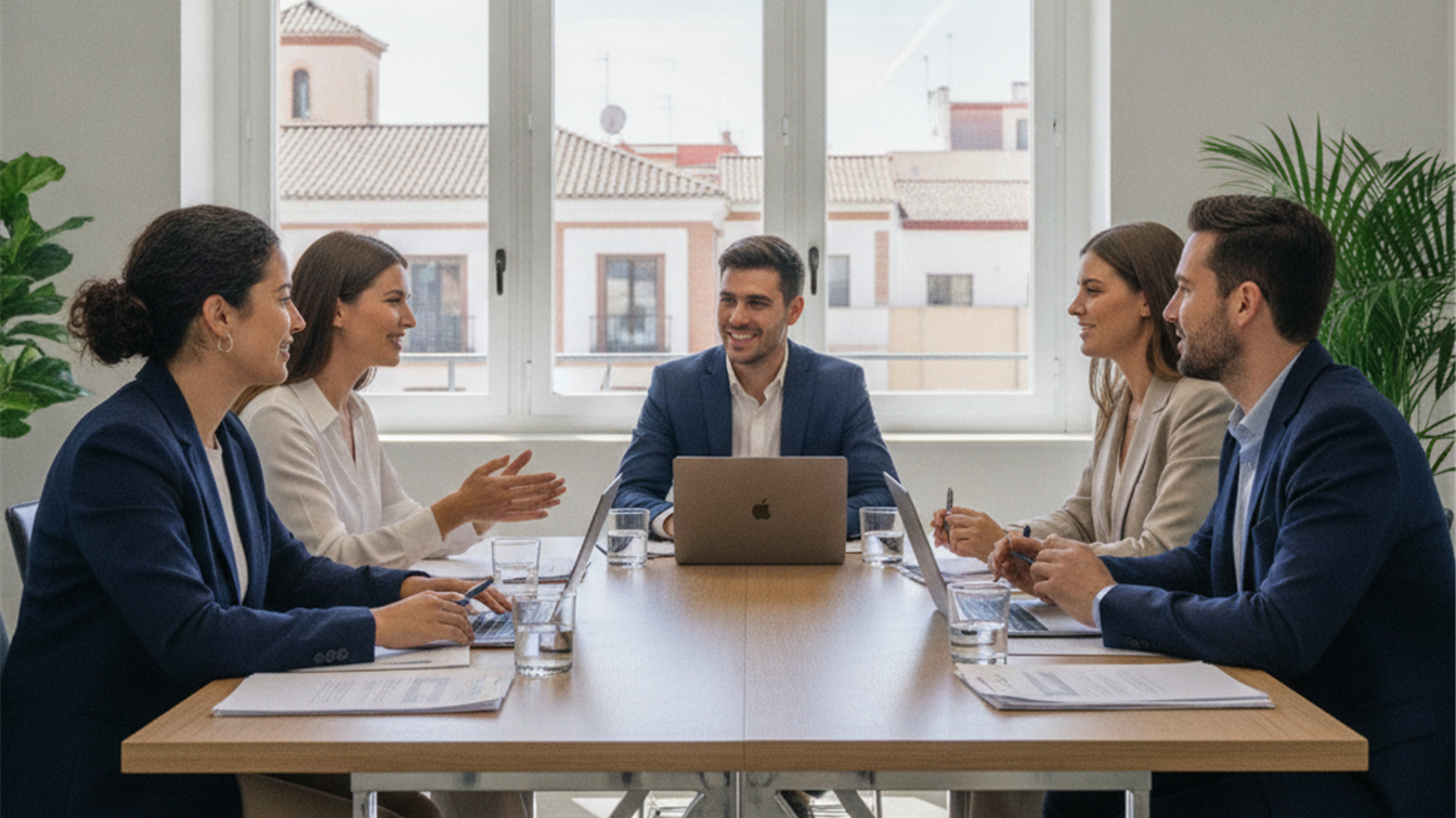 Profesionales en proceso de selección en una empresa en España