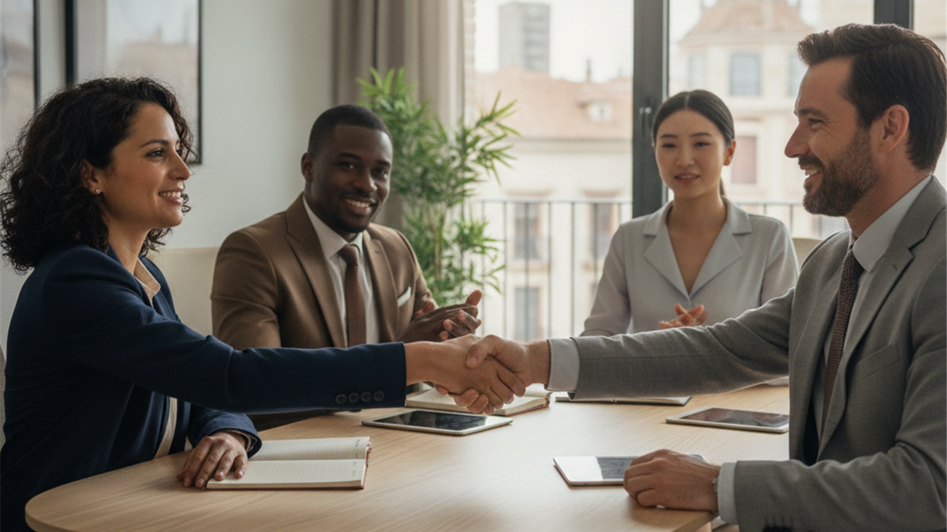Entrevista de trabajo en una empresa española