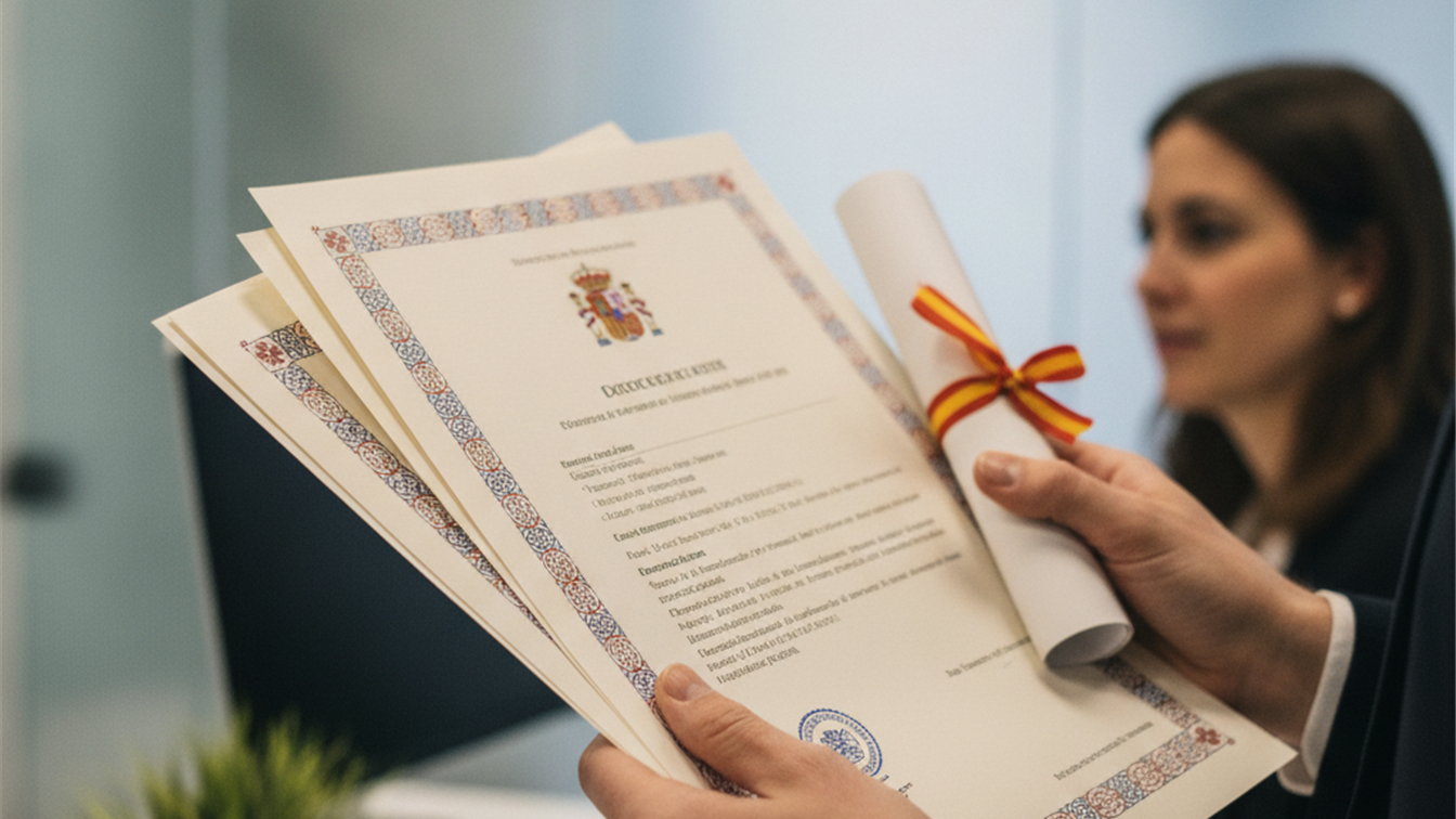 Documentos para homologacion de titulo y permiso de trabajo en Espana