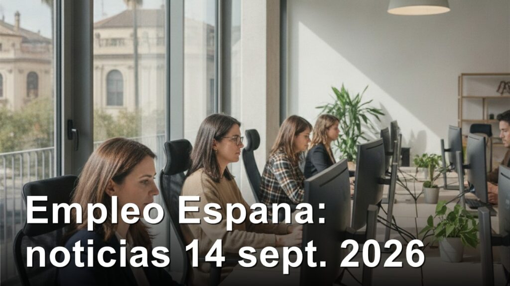 noticias empleo espana 14 septiembre 2026 img 1
